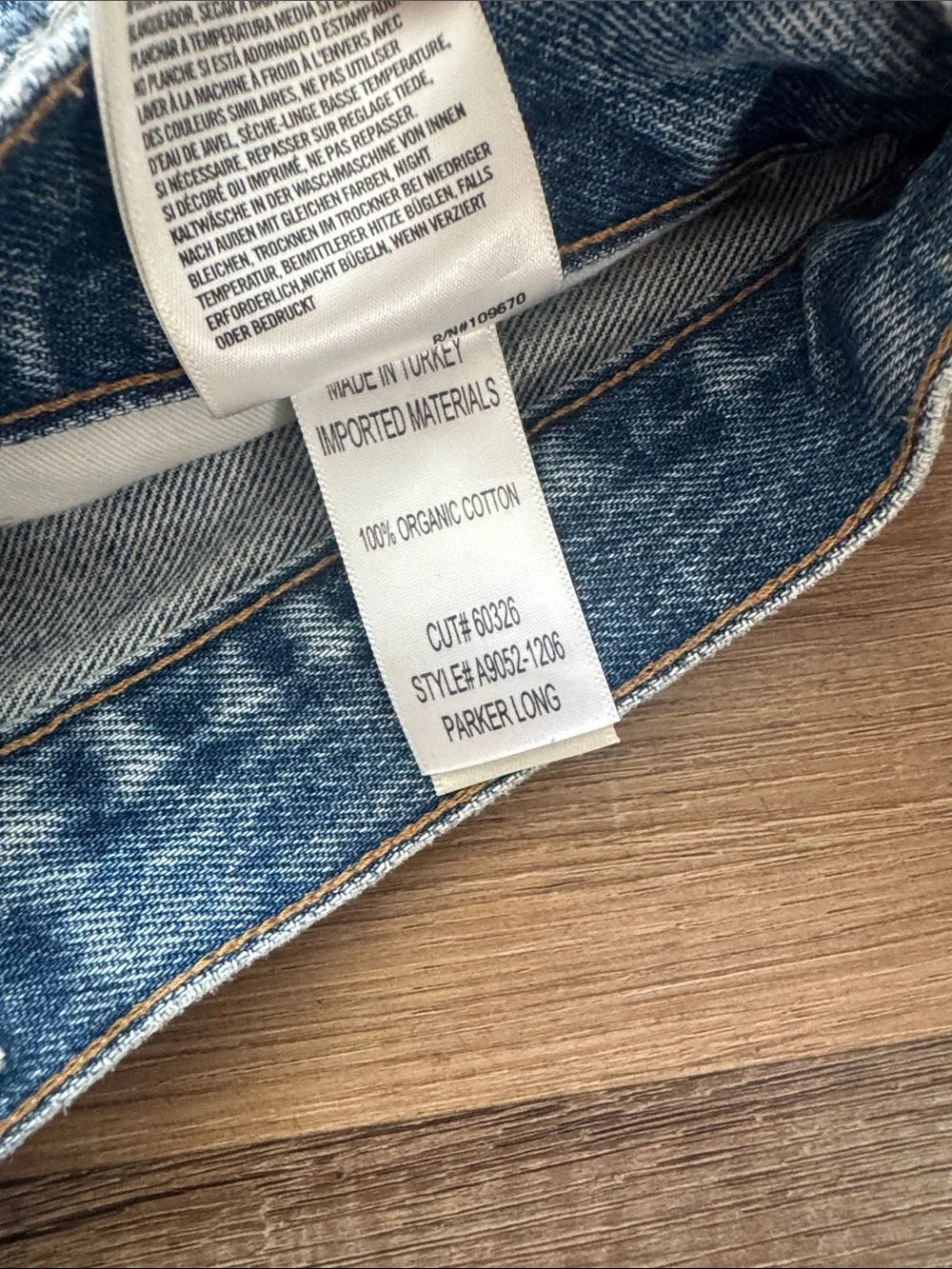 Agolde Parker Long Vintage Shorts 26